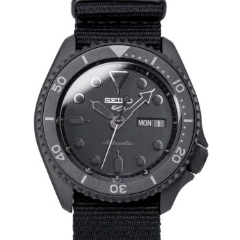 Seiko 5 Sports Automatic SRPD79K1 Men's Watch – Black Dial with Black Nylon Strap