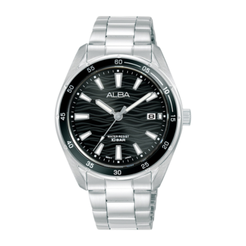 Alba Active Black Patterned Dial Stainless Steel 36mm – Model AG8N59X1