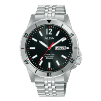 Alba Men's Mechanical Black Dial Automatic Watch – Model AL4651X1