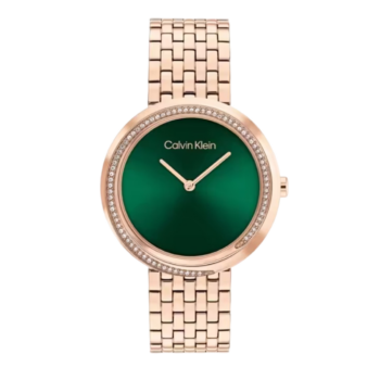 Calvin Klein Twisted Bezel Women's Watch – Model 25100068