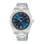 Alba SIGNA Lady Turquoise Dial Silver Steel 36mm – Model AG8N33X1