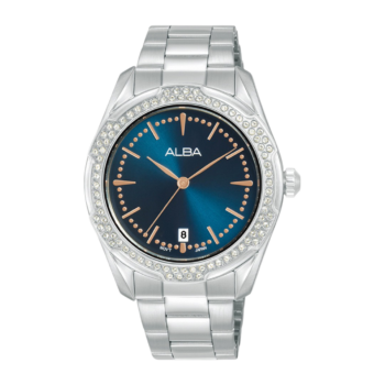 Alba SIGNA Lady Turquoise Dial Silver Steel 36mm – Model AG8N33X1