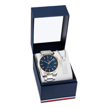 Tommy Hilfiger Men's Silver-Tone Watch with Bracelet – Model 2770192