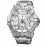 Seiko Chronograph Black Dial Stainless Steel Men's Watch SRL065P1