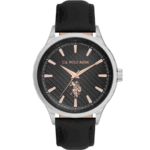 U.S. Polo Assn. Men's Analog Watch – USPA1069-03 with Black Dial