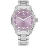Tommy Hilfiger Stainless Steel Lavender Dial Women's Watch - 1782793