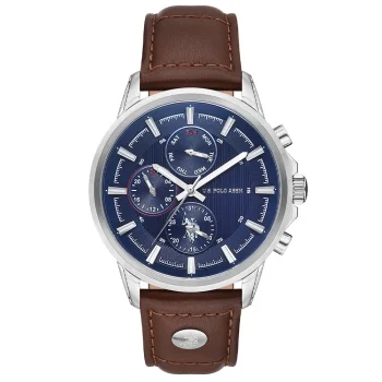 U.S. Polo Assn. USPA1016-02 Men’s — 44 mm, Steel Case (Metallic Gray)