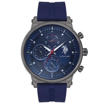 U.S. Polo Assn. USPA1008-05 Men’s — 46 mm, Smoked Steel Case