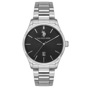 U.S. Polo Assn. USPA1072-01 Men’s — 42 mm, Stainless Steel Case (Metallic Gray)