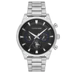 U.S. Polo Assn. USPA1055B-07 Men’s — 46 mm, Stainless Steel Case (Metallic Gray)