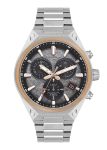 Quantum HNG1172.550 – 42 mm Stainless Steel Quartz Watch with Stainless Steel Bracelet