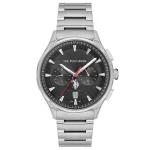 U.S. Polo Assn. Men’s Stainless-Steel Analog Watch – Metallic Grey (44 mm)