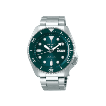Seiko 5 Sports Automatic Stainless Steel Green Dial Watch – SRPD61K1Q